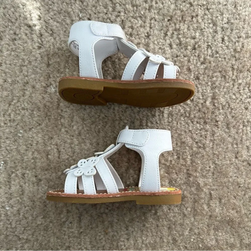 Rachel Shoes White Toddler Sandals - Size 5 NWOT